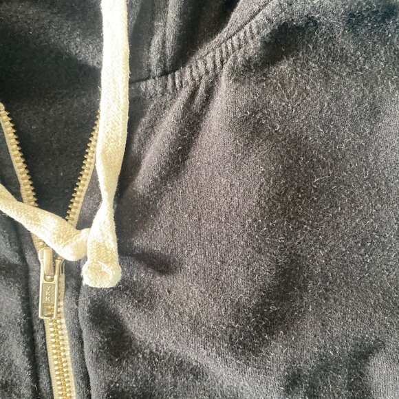 Marine Layer Afternoon Full Zip Hoodie, Women's Small, Black - Picture 4 of 8